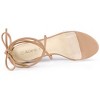 Allegra K Women's Clear Strap Padded Insole Lace Up Block Heels Sandals - 4 of 4