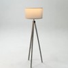 Ozarke Rustic White Wood Tripod Floor Lamp - Black - 2 of 4
