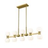 Artemis 10-Light Matte Black Steel Island Light - Mid-Century Modern Design, Dimmable - 3 of 4