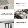 Dining Table Set for 4, Rectangular Kitchen Table and Dinette Accent Set, Modern Wooden Dining Room Furniture Set, for Kitchen Room, Home - 3 of 4