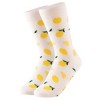 Women's Zesty Lemon Novelty Face Novelty Socks - 2 of 3