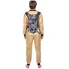 Seven Times Six Ghostbusters Union Suit Adult Jumpsuit Costume One Piece Pajama Sleepwear Brown - 3 of 4