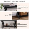 NicBex Console Table with 3 Open Storage Spaces,Entryway Table with Roman Column Effect Support Legs,Modern Couch Table for Living Room - 4 of 4