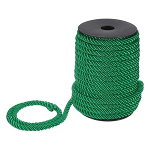 Unique Bargains Soft Polyester Twisted Silk Decorative Craft Cord Trim Cord Rope 22 Yards 1 Pc - 1 of 4