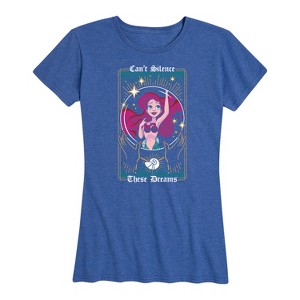 Women's - Disney Princess - Ariel Can't Silence These Dreams Short Sleeve Graphic T-Shirt - 1 of 4