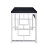Contemporary Adina Desk Cappuccino - Steve Silver Co.: Chrome Finish, Faux Wood, 47" Width, No Storage - 2 of 3