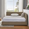 Full Size Upholstered Bed Frame, Velvet Tufted Platform Bed with Armrests and Backrest, No Box Spring Needed - Baofuwish - 2 of 4