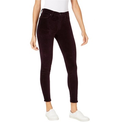 Hudson Womens Velvet Skinny Fit Jeans