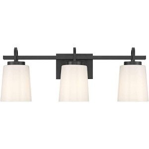 Possini Euro Design Possini Euro Barnes 24" Wide Black 3-Light Bath Light - 1 of 4