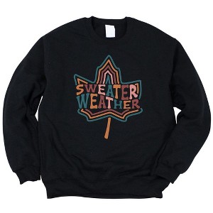 Simply Sage Market Women's Graphic Sweatshirt Retro Sweater Weather - 1 of 2