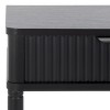 Thurston 1 Drawer Accent Table - ACC5723B - Matte Black - Safavieh - 3 of 4