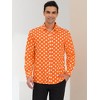 Lars Amadeus Men's Polka Dots Long Sleeves Dress Button Down Shirt - 2 of 4