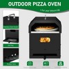 Karl Home Outdoor Detachable Pizza Oven With Pizza Stone Cooking Grill Grate - 3 of 4