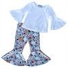 Girl Liz Bell Sleeve Top - Bailey's Blossoms - 3 of 3