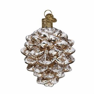 Old World Christmas Blown Glass Ornament for Christmas Tree, Vintage Hanging Pinecone - 1 of 1