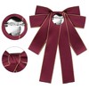 Elerevyo Women's Wedding Party Ribbon Brooch Pin Bow Tie - 3 of 4