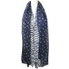 Wrapables Stripes and Anchor Nautical Marine Scarf 72" x 42" - 3 of 4