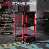 3-Tier Rolling Tool Cart, 200 LBS Capacity Plastic Utility Cart with Side Shelves for Garage, Workshop - 4 of 4