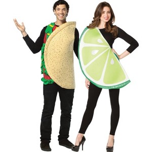 Imposta Costumes Adult Taco and Lime Slice Couple Costume Bodysuit One Size - 1 of 1