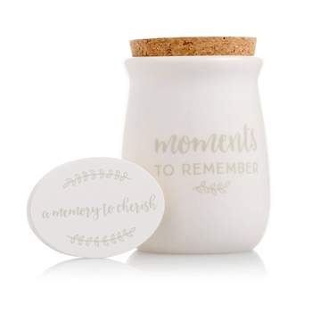 Pearhead Ceramic Gratitude Token Jar - White