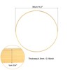 Unique Bargains Bamboo Handmade DIY Craft Wedding Dream Catcher Floral Hoops 14.2" x 0.4" - 2 of 3