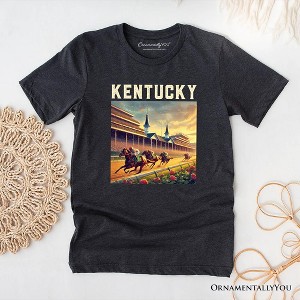 Iconic Kentucky State Horse Racing T-Shirt, Churchill Downs Tee and Derby Heritage Souvenir | OrnamentallyYou - 1 of 4