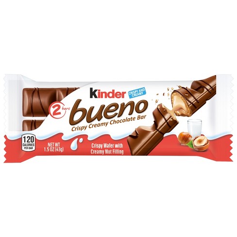 Kinder Bueno Milk Chocolate and Hazelnut Cream Valentine's Day Gift  Chocolate Bars, 1.5 oz - Food 4 Less
