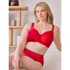 Leading Lady The Zoey – Lace Band Molded Wireless T-Shirt Bra in Pepper Red, Size: 54D. - 4 of 4