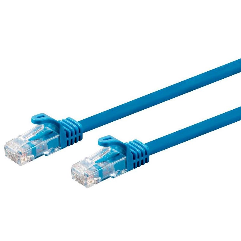 Monoprice Cat6 Ethernet Patch Cable - 25 feet - Blue | Snagless, RJ45, 550Mhz, UTP, CMP, Plenum, Pure Bare Copper Wire, 23AWG - Entegrade Series, 2 of 6