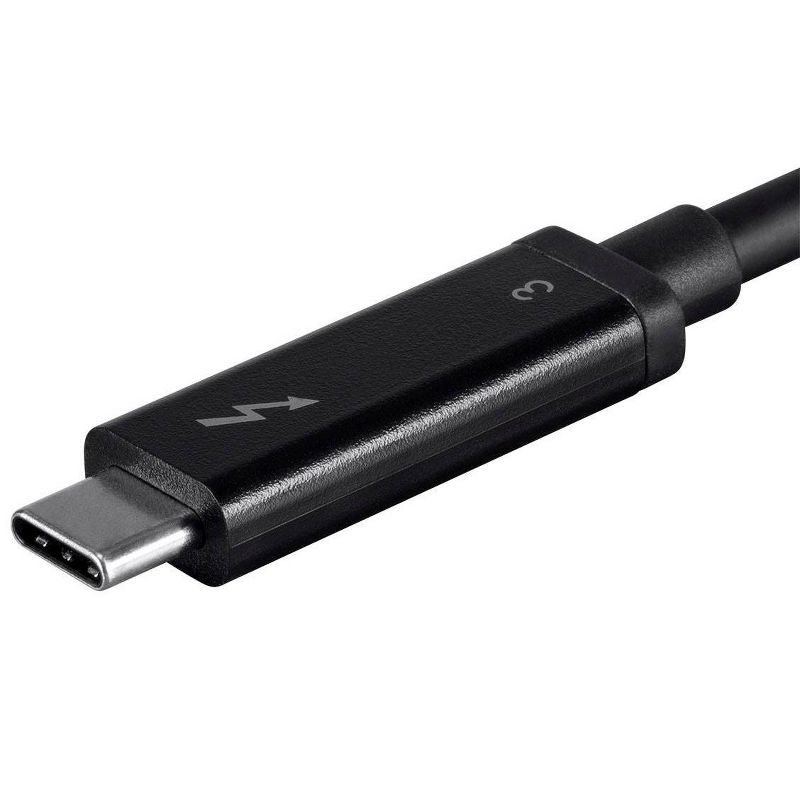Monoprice USB & Lightning Cable - 1 Meter - Black | C18004GK Thunderbolt 3 (40 Gbps) USB-C Cable, Supports Data and Video Dual 4K@60Hz or 5K@60Hz, 5 of 6