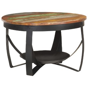 vidaXL Coffee Table 26.8 in.x16.9 in. Solid Reclaimed Wood - 1 of 4