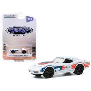 1972 Chevrolet Corvette "BFGoodrich" White with Red and Blue Stripes "Detroit Speed, Inc." Series 1 1/64 Diecast Model Car by Greenlight - 1 of 3