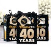 Big Dot of Happiness Cheers and Beers to 40 Years - 40th Birthday Party Favor Boxes - Set of 12 - 3 of 4
