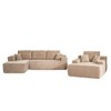 XIZZI Modular Sectional Sofa Couch, L/U-Shape Upholstered Couch, Modern Minimalist Couches for Living Room, Free Combination Deep Seat Corner Couch - 2 of 4
