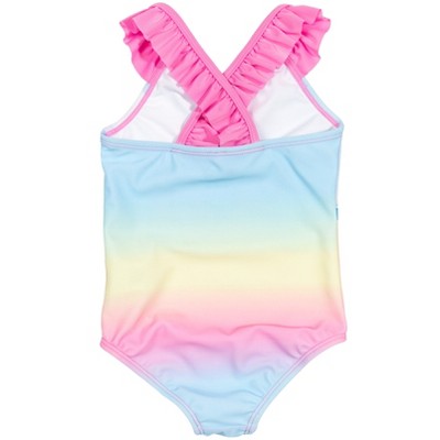 Bluey & Bingo Little Girls One-Piece Bathing Suit Pink/Blue 5-6 — фото 3
