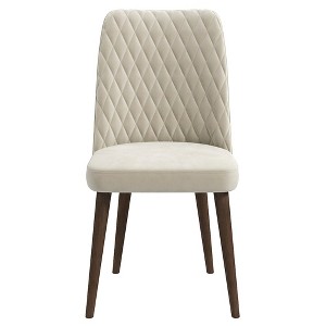 Ashcroft Furniture,Katie Mid-Century Modern Velvet Dining Chair (Set of 2) - 1 of 4