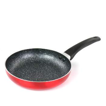 Oster 8 Inch Red Aluminum Non Stick Frying Pan with Bakelite Handle