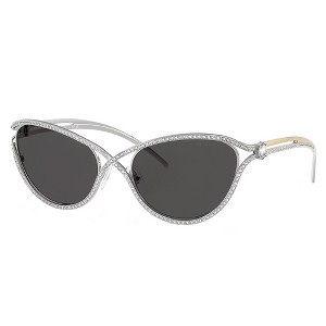 Swarovski SK 7025 400187 Womens Cat-Eye Sunglasses Silver 58mm - 1 of 3