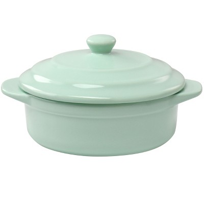 KitchenAid Vitrified Stoneware Round Baker, 2.25-Quart, Pistachio