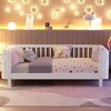 5 Inch Platform Beds,Pine Bed Frame,Full Bed With Rails,Brown Full Size Wood Platform Bed-Cuddlewood - 3 of 4