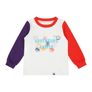 Mixed Up Clothing Landmarks Colorblock Long Sleeve T-Shirt – Adventure Awaits - 1 of 4