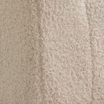 raw wood legs teddy fleece | beige