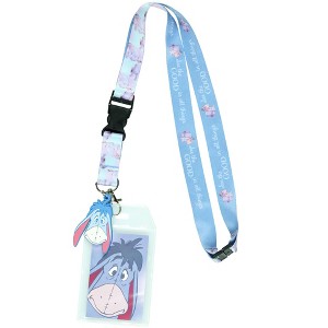 Disney Winnie the Pooh Eeyore See the Good Breakaway Lanyard ID Badge Holder - 1 of 4