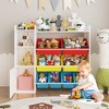 Kids Toy Storage Organizer with 8 Removable Toy Bins, 4-Tier Toy Organizers Kid Bookshelf and Toy Storage for Bedroom - 2 of 4