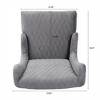XINGHANZHENXUAN Accent Chair with Wooden Legs, Modern Wingback Reading Chair for Living Room, Bedroom, Office - 4 of 4