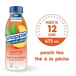 Snapple, Peach Tea - 16 Oz Bottle (Pack of 12) - 1 of 4