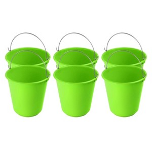 YBM HOME Plastic Pail with Handle 11.5 Quart (2.8 Gallon Bucket), Pack of 6 - 1 of 1