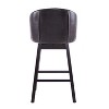 PAGED Swivel Bar Stool Set of 2 Upholstered Island Chairs with Wood Frame for Kitchen Island, Dining Room - 4 of 4