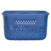 Life Story Lightweight Heavy Duty Storage Woven Basket 4 Quarts, Blue (14 Pack) - 4 of 4