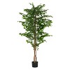 Christopher Knight Home Riverlake 74" Indoor Artificial Ficus Tree with Pot - 2 of 4